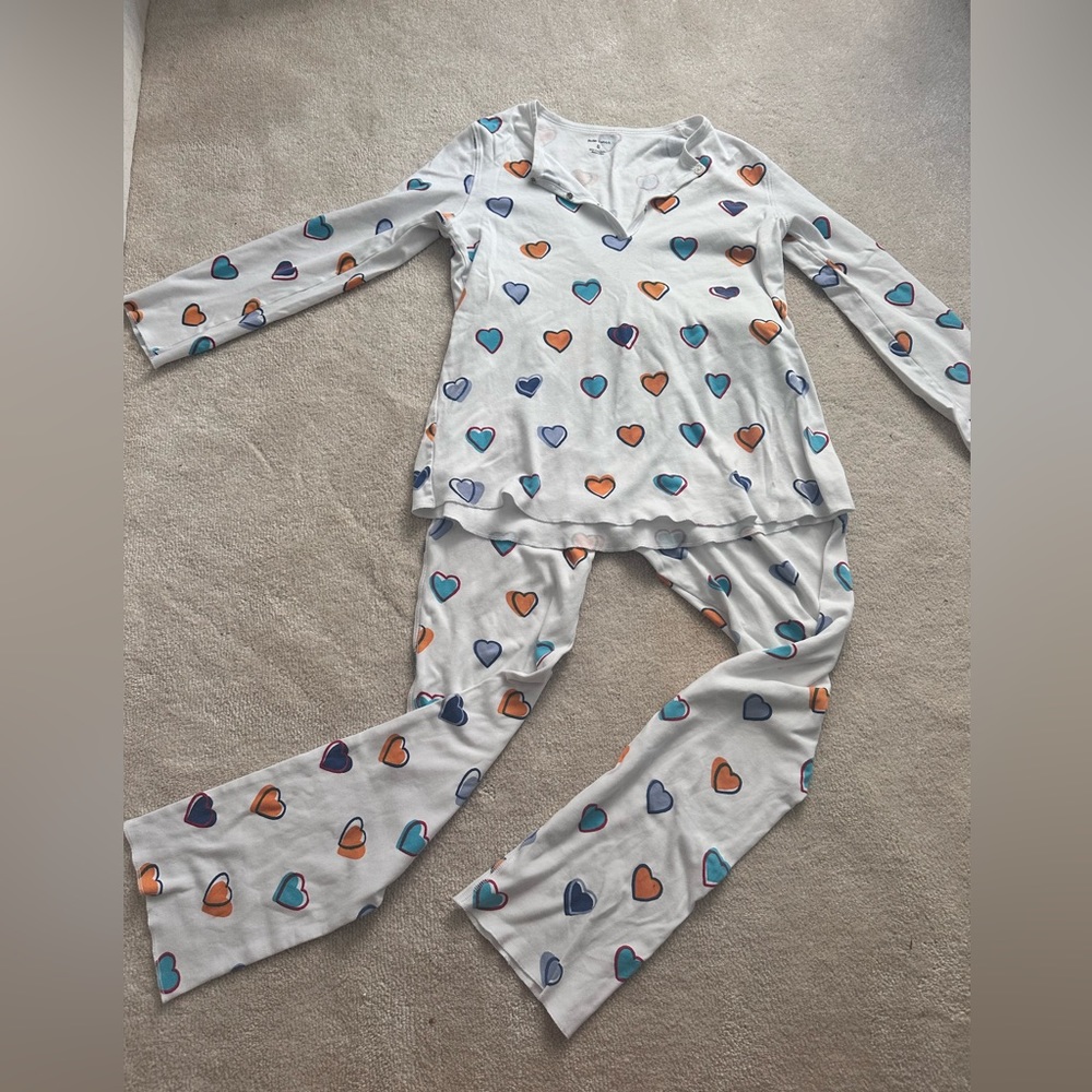 Roller Rabbit Long Sleeve Colorful Heart Pajamas